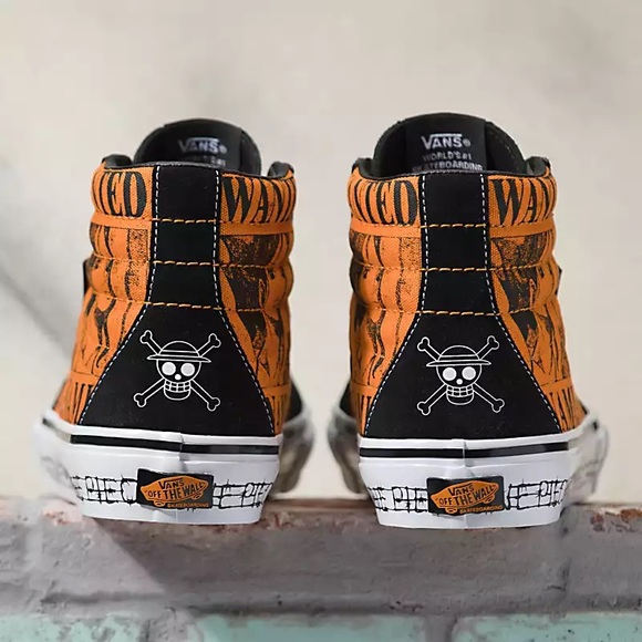 Size 10 - VANS Sk8-Hi Nami Orange - Picture 5 of 10
